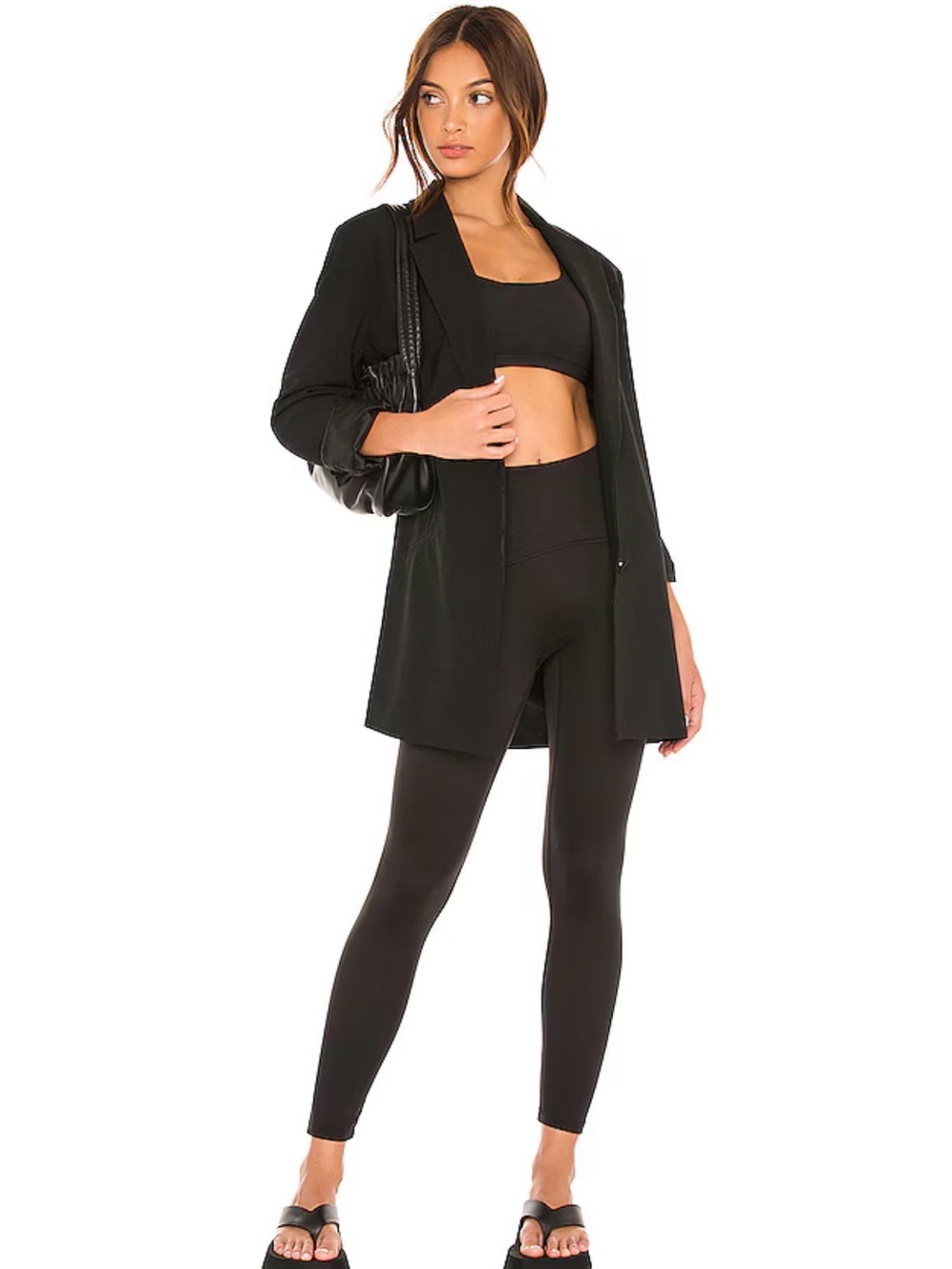 SPANX Women’s Look at Me Now Seamless Leggings Very Black Size L